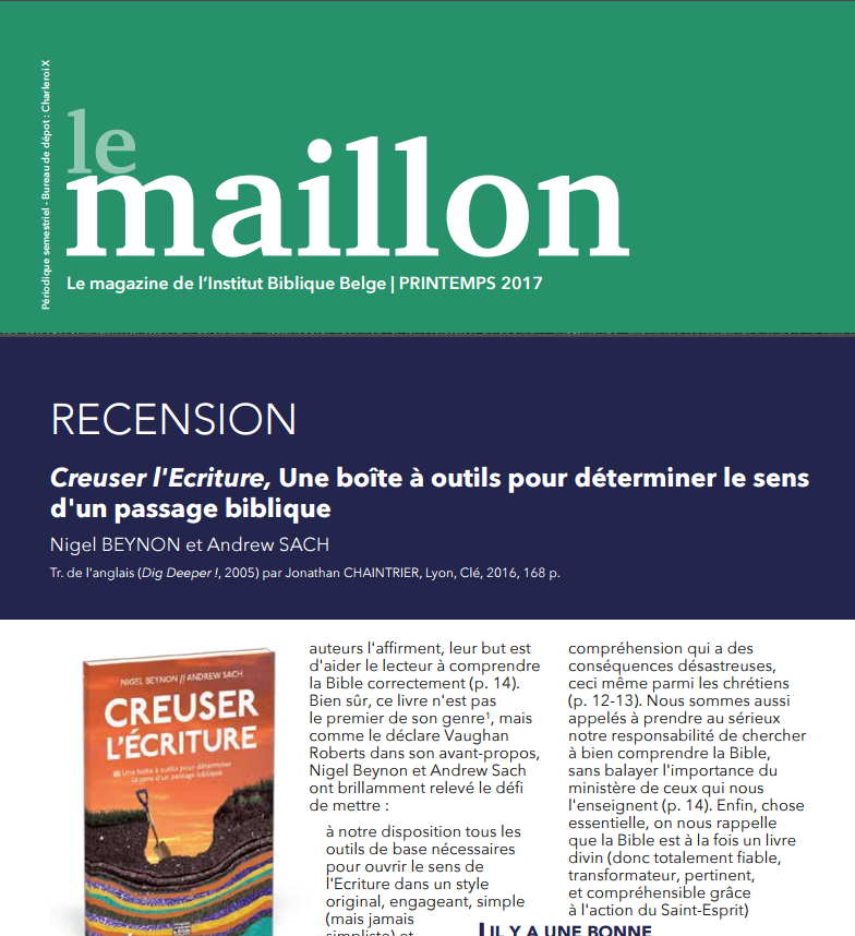 Revue Le main Printemps 2017. Recension page 10